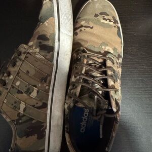 Adidas Men's Green Camouflage Sneakers